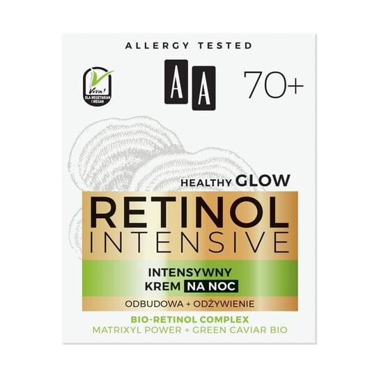 

Интенсивный ночной крем, реконструкция + питание, 50 мл AA, Retinol Intensiv 70+