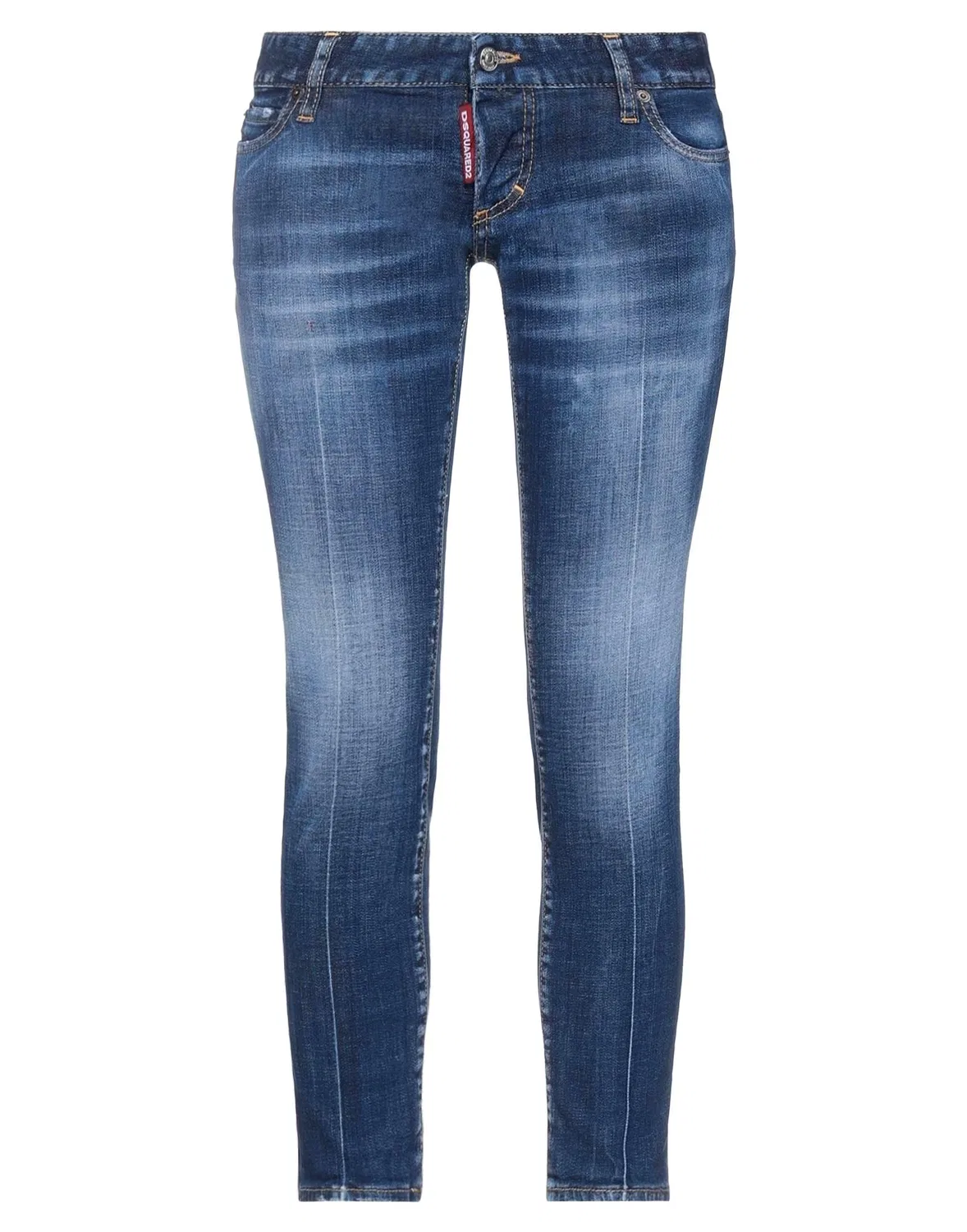 Джинсы с потертостями DSQUARED2 синие