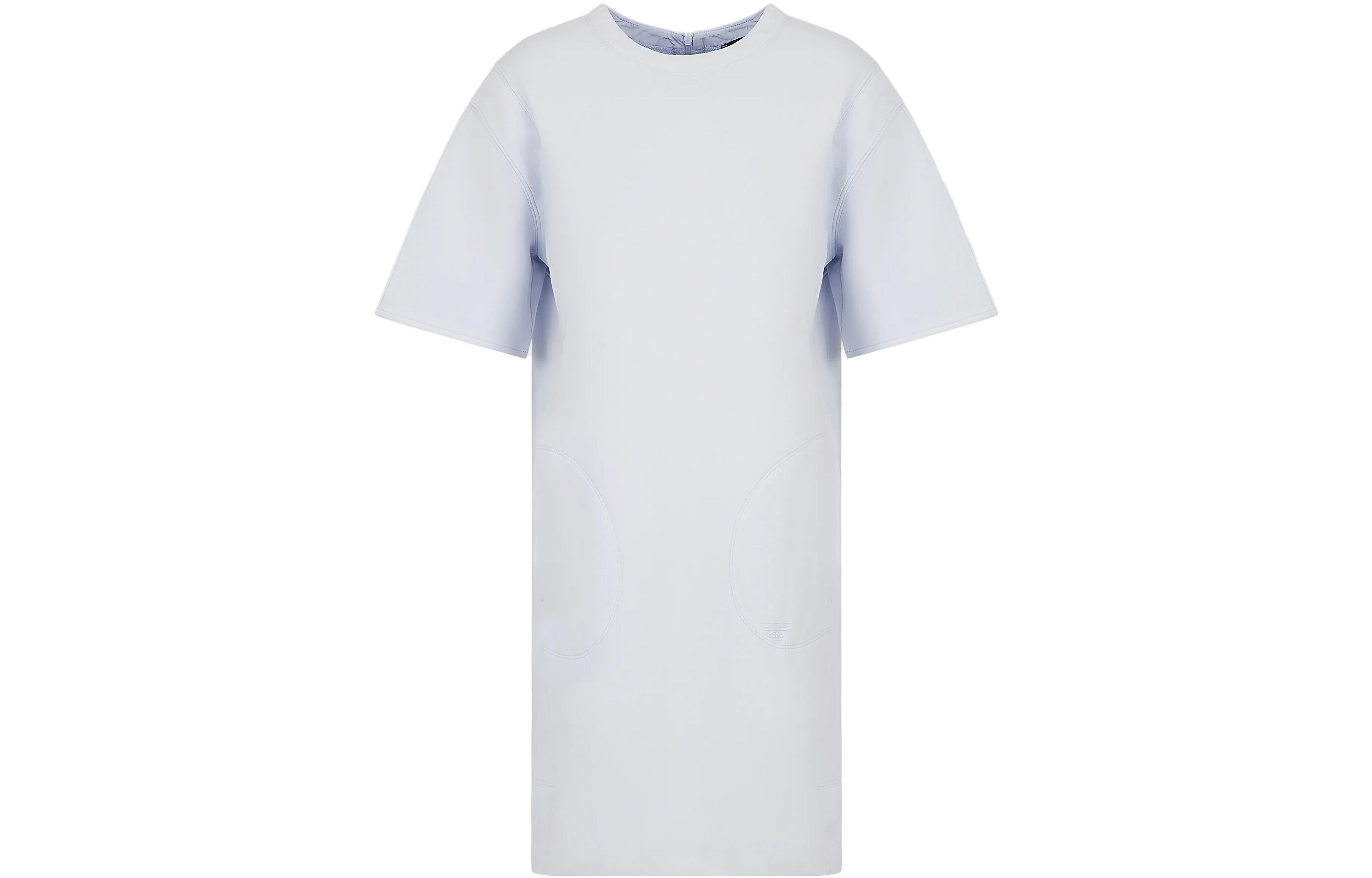 

EMPORIO ARMANI Женские платья с коротким рукавом светло-голубой