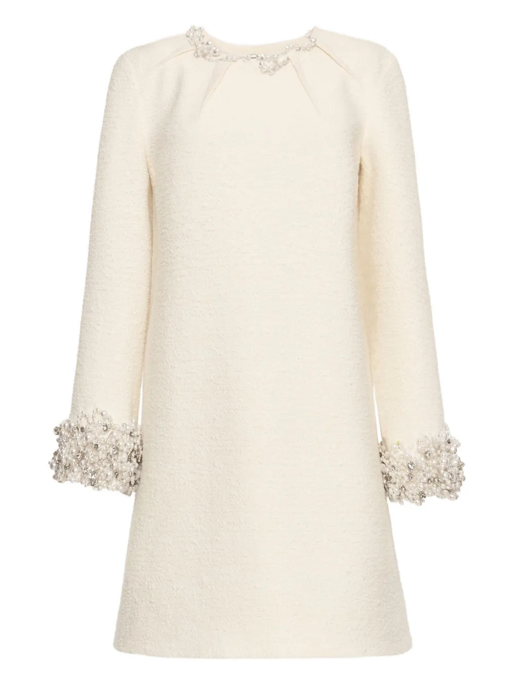 

Декорированное платье Oscar de la Renta, бежевый