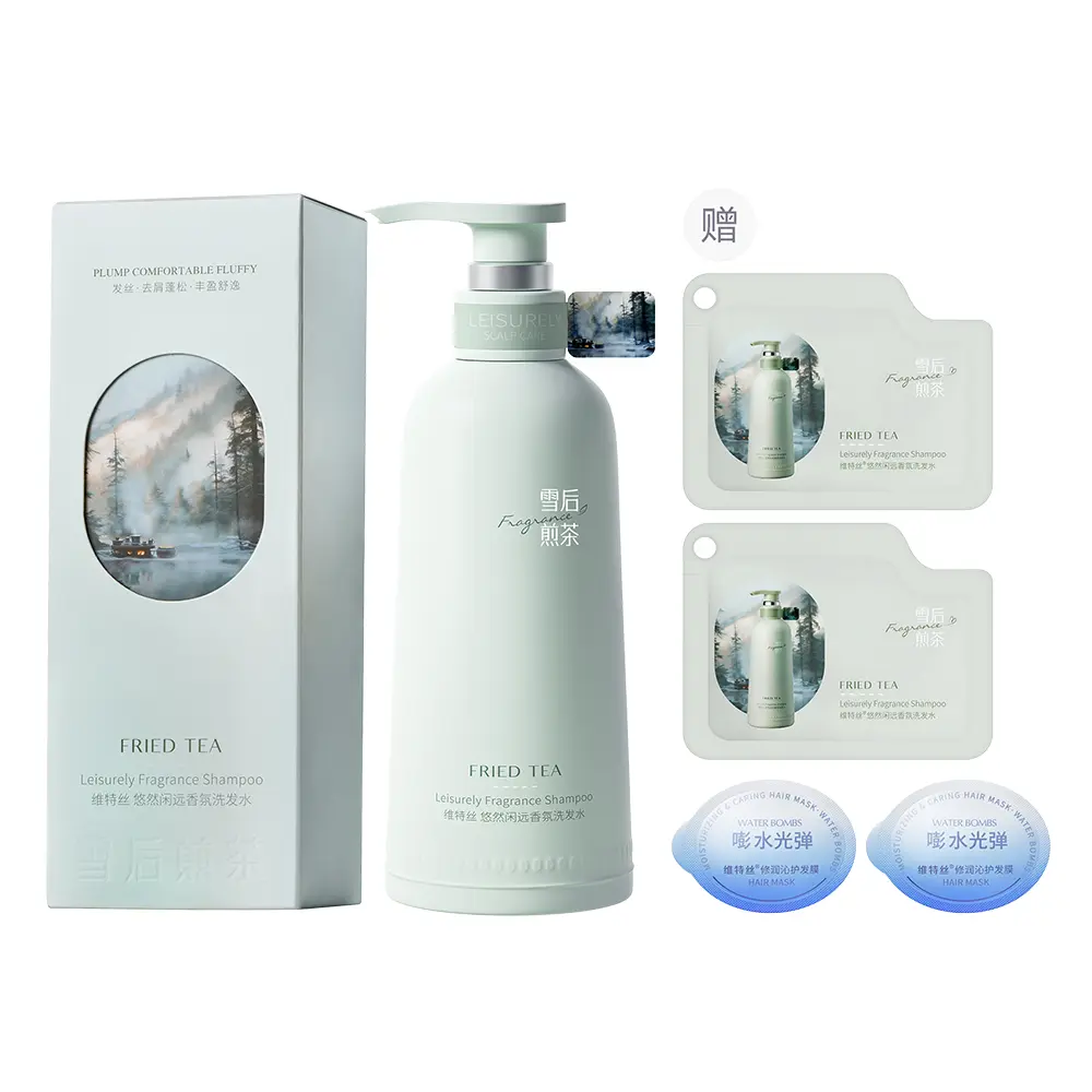 

Шампунь и кондиционер против перхоти для контроля жирности и объема волос, 500мл/500мл*2 VETES, [Dandruff Treatment Itch Relief]Snow 500ml