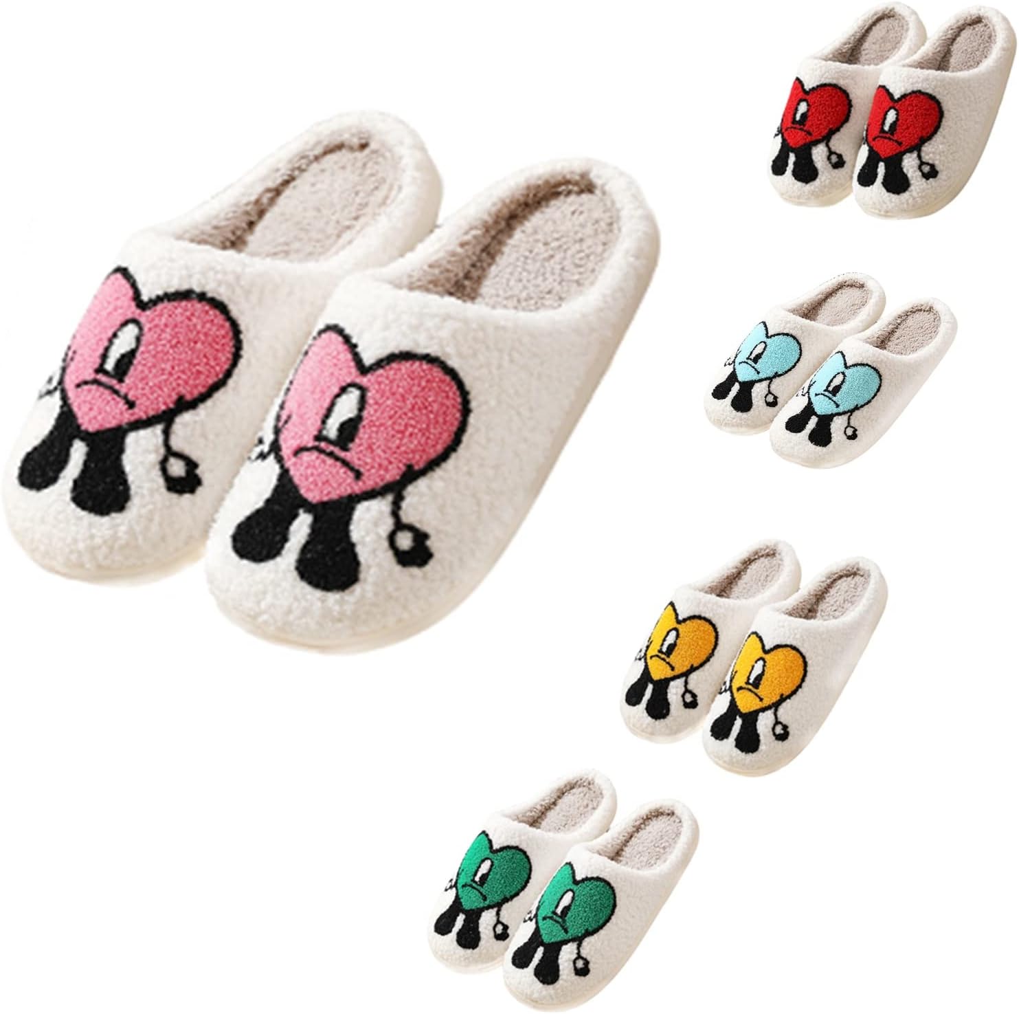 

Плохие милые тапочки-зайчики, теплые зимние тапочки, удобные, с нескользящей подошвой, для дома, для женщин и мужчин (Цвет: розовый, Размер: 9,5-10 для женщин / 8,5-9 для мужчин) Generic