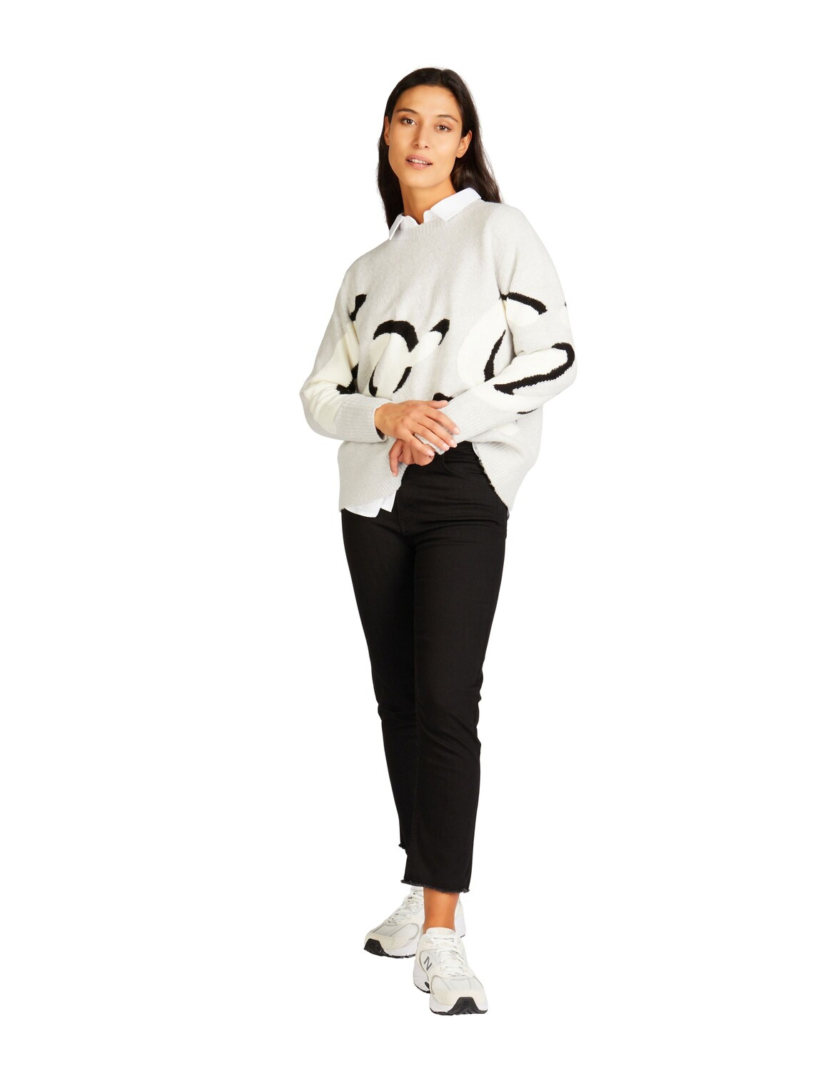 

Свитер Lovely sisters Strick PALMA, цвет Intarsia #1 offwhite #2 sky ca