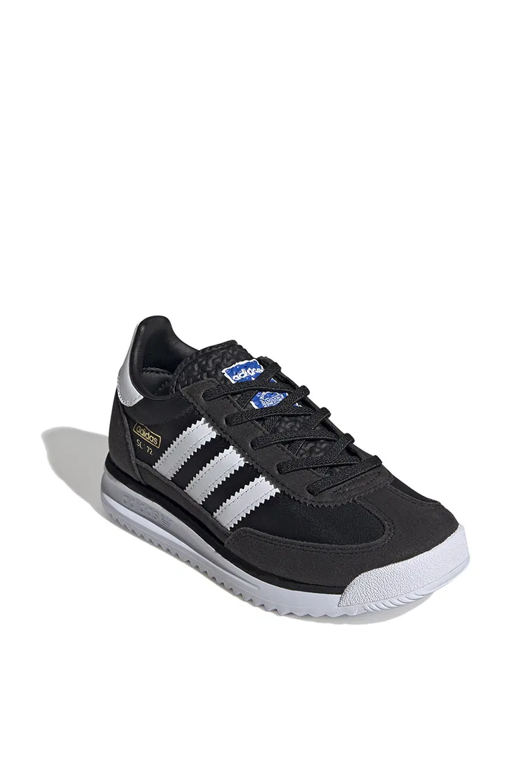 Кроссовки детские, на эластичных шнурках, SL 72 RS, adidas, белый/черный/синий — фото 2