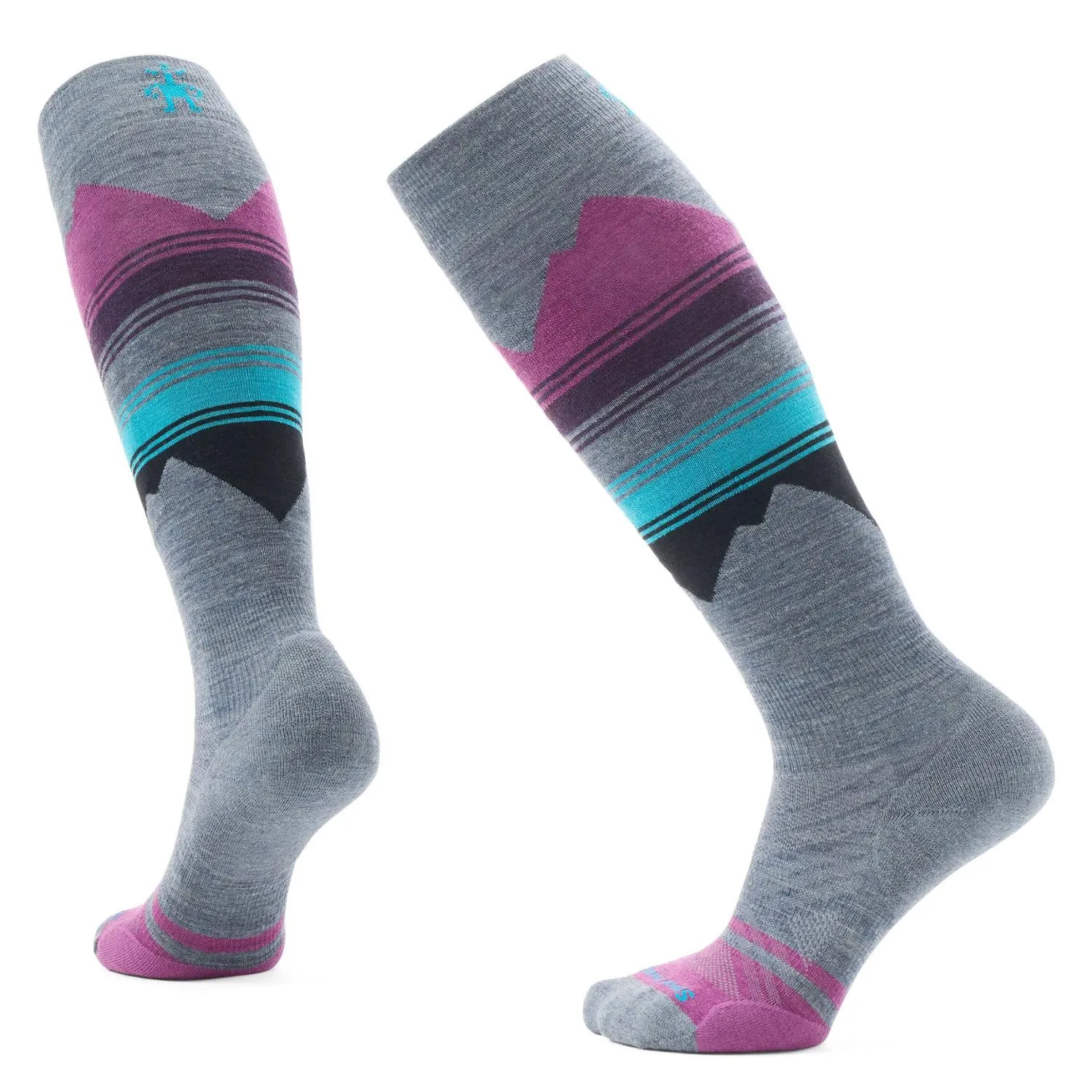 

Женские носки до икры с амортизирующим рисунком Smartwool, Pewter Blue