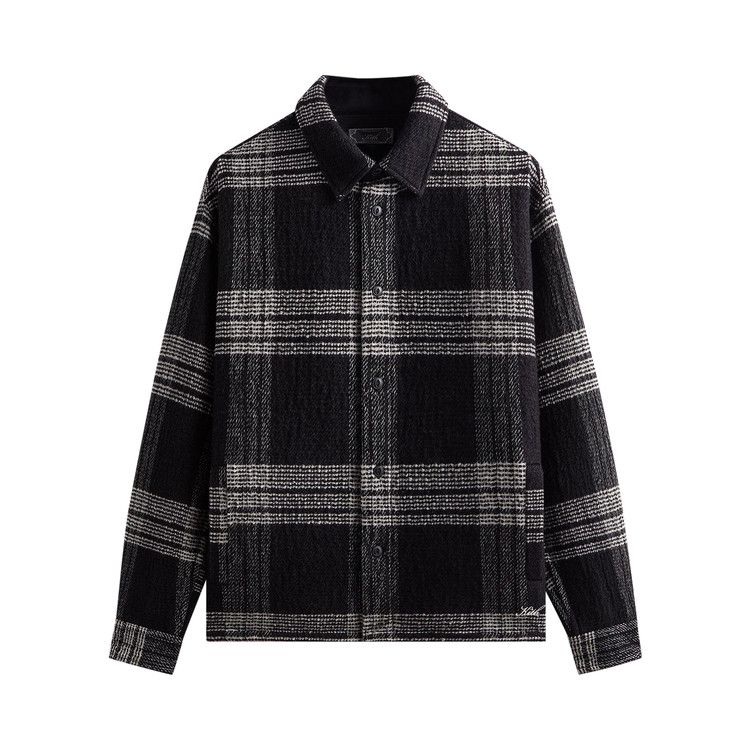 

Топ Kith Textured Plaid Isaiah Buttondown, Black