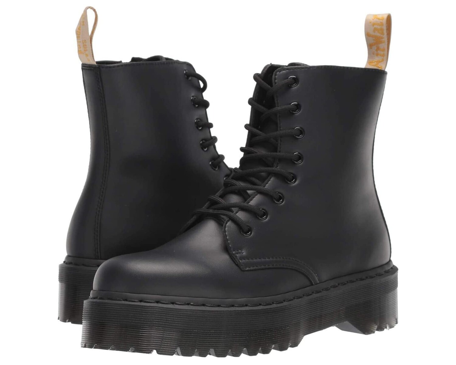 Ботинки мужские Dr. Martens Jadon II Mono Vegan высокие на шнуровке, черный — фото 3