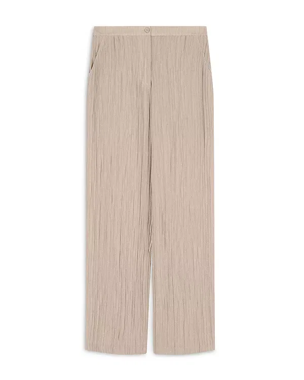 Женские брюки с пайетками Emporio Armani, Sand/Rhinestone