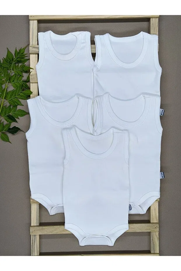 Детский комплект боди для девочек и мальчиков хлопковый Basics Vieso, White1