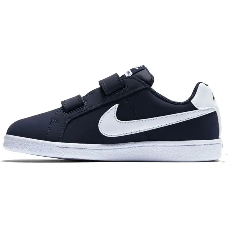 Кроссовки спортивные с кожаным верхом Court Royale Leather Sneaker Nike, Темно-синий — фото 2