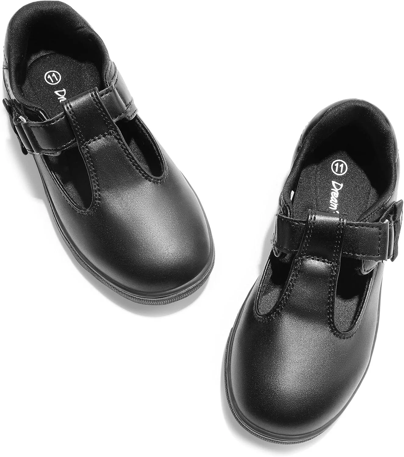 Детские туфли для девочек с поддержкой свода стопы DREAM PAIRS, Black — фото 3