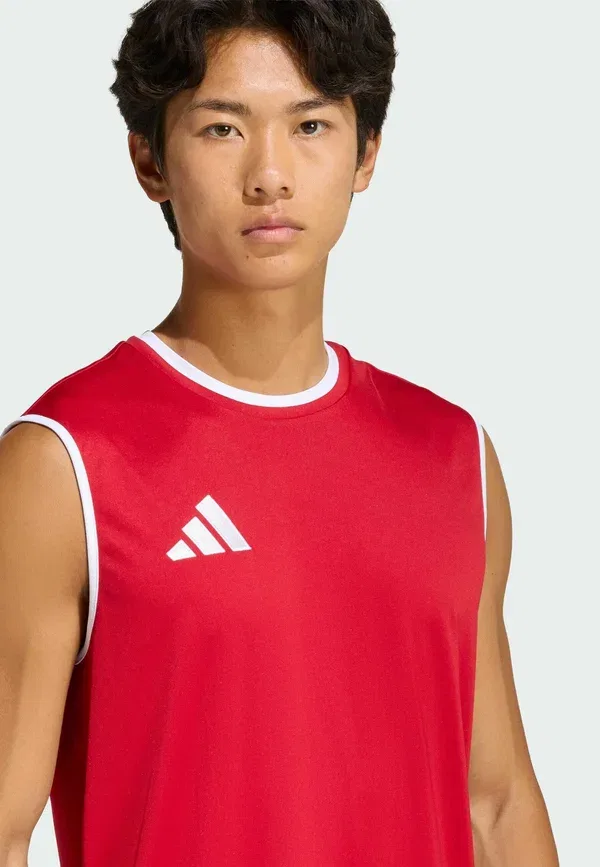 Футболка без рукавов Entrada26 Adidas Performance, белый/красный — фото 3