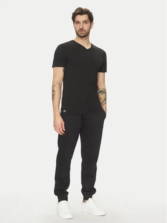 Комплект футболок slim fit Lacoste, черный — фото 3