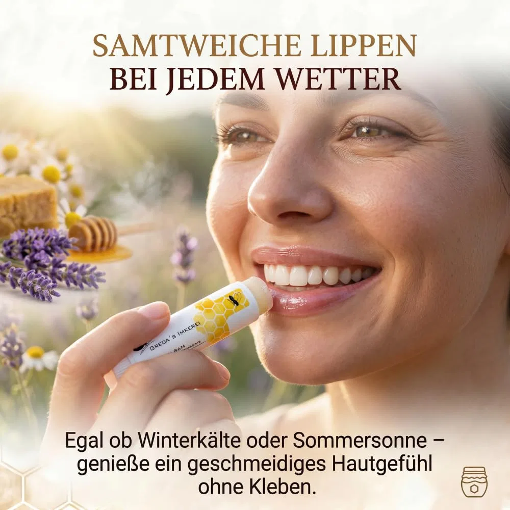 Бальзам для губ Honey & Propolis Lip Balm Care Stick 7 г, Grega´s Imkerei — фото 3