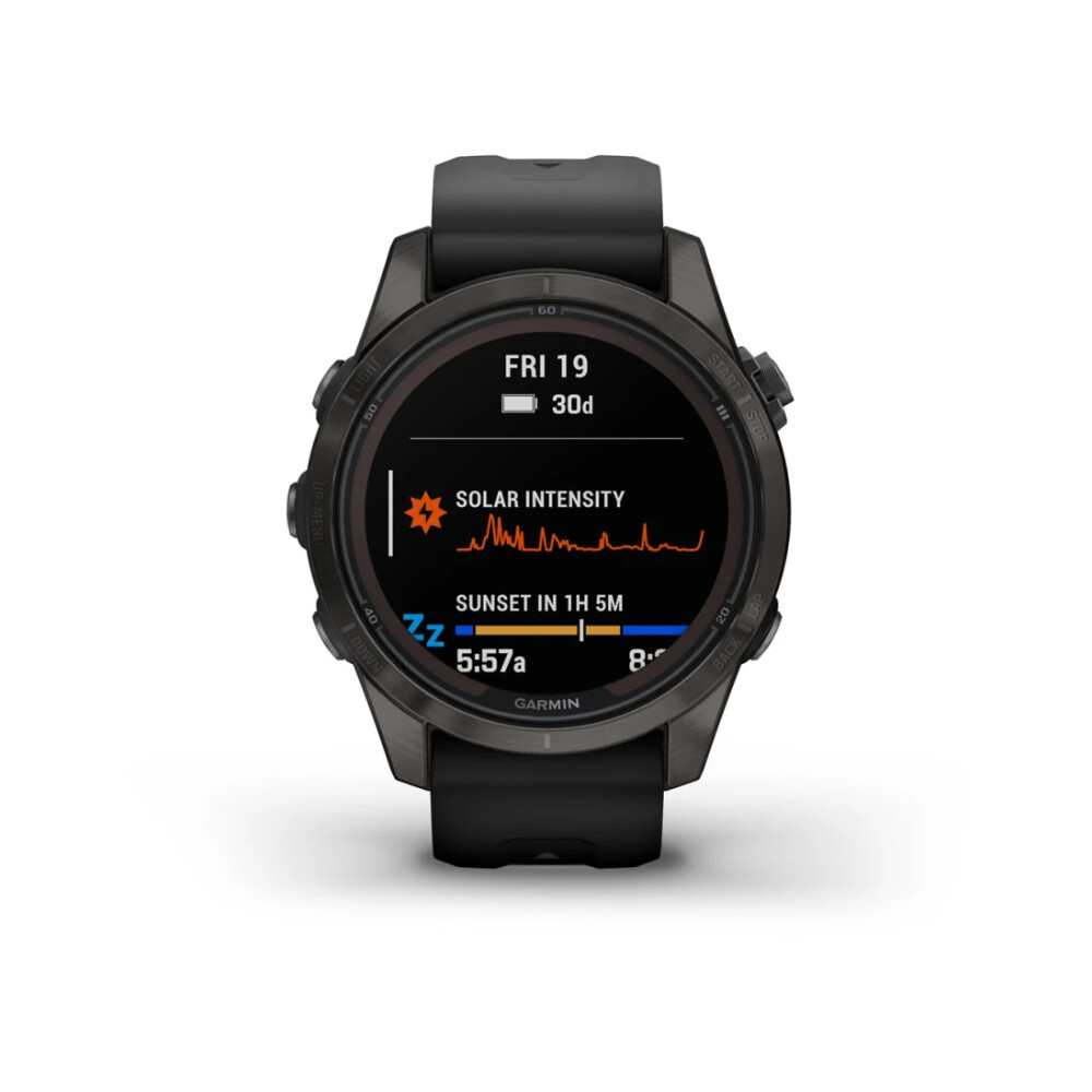 

Умные часы Garmin Fenix 7S Pro Sapphire Solar Edition 42мм, 1.2", Wi-Fi, темно-серый