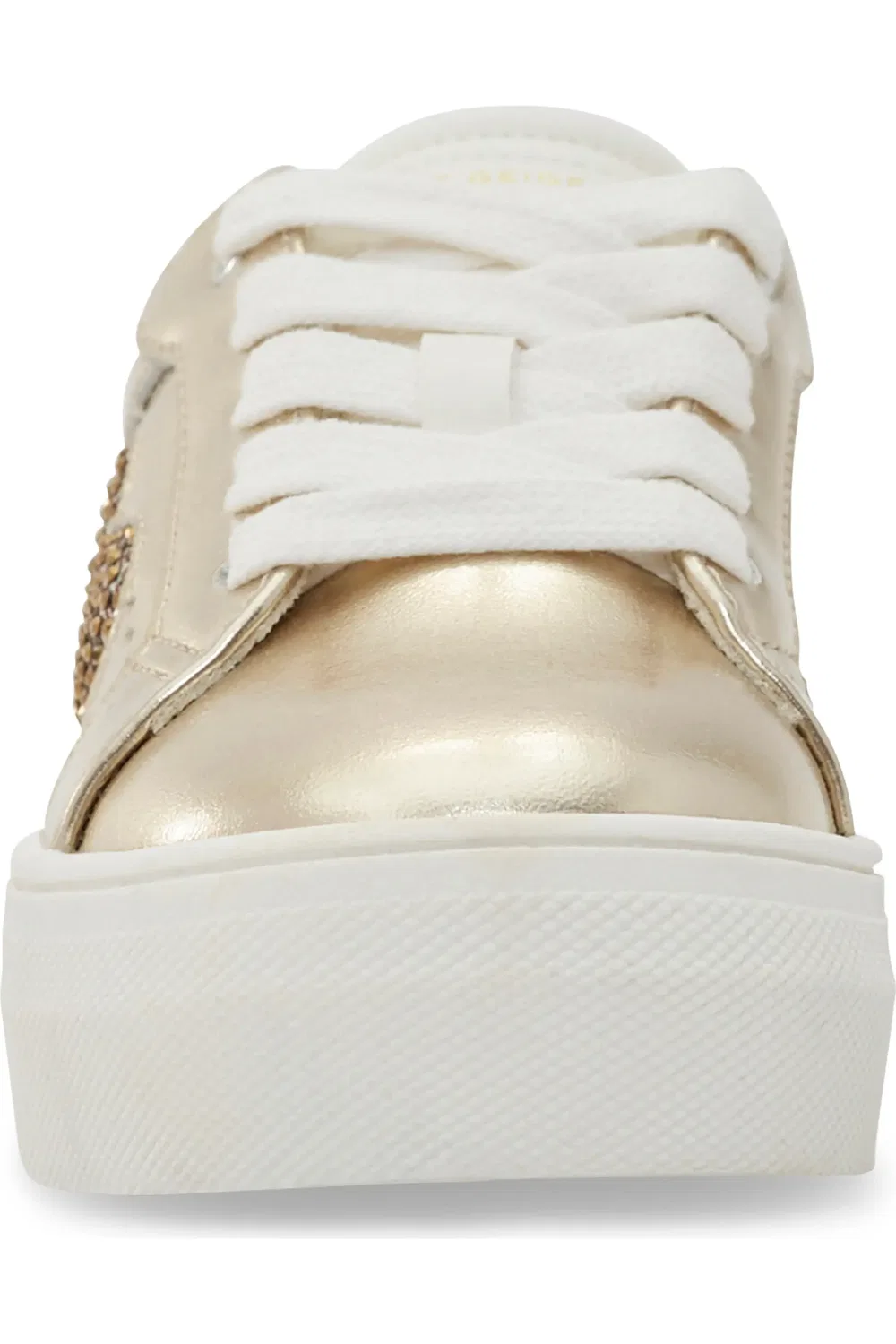 Детские кеды платформа с сердцем Mini Luckson Heart Kurt Geiger London, Gold — фото 3