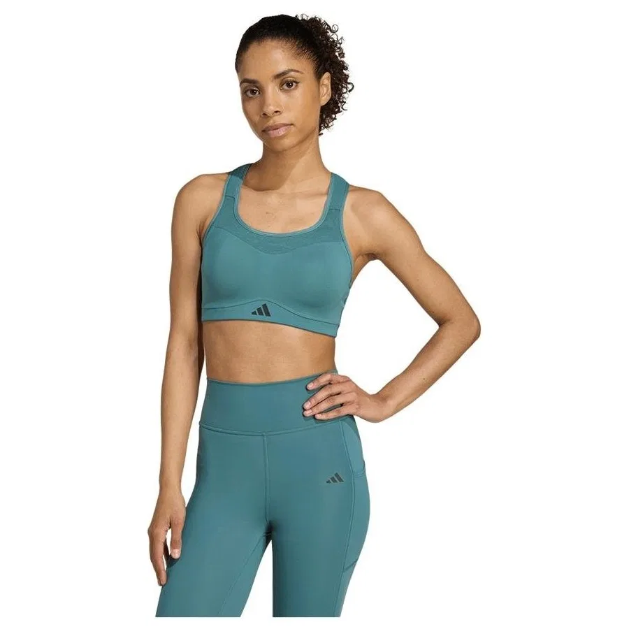 Спортивный бюстгальтер с регулируемыми бретелями Tlrdım Hs Bra adidas, Зеленый