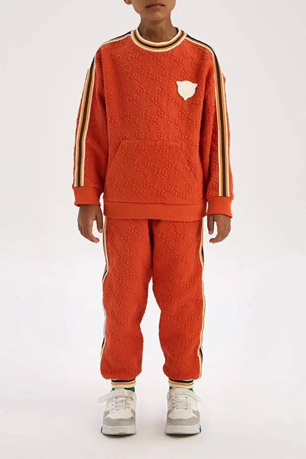Детские спортивные штаны для мальчиков с эластичным манжетом Nebbati, Orange — фото 2