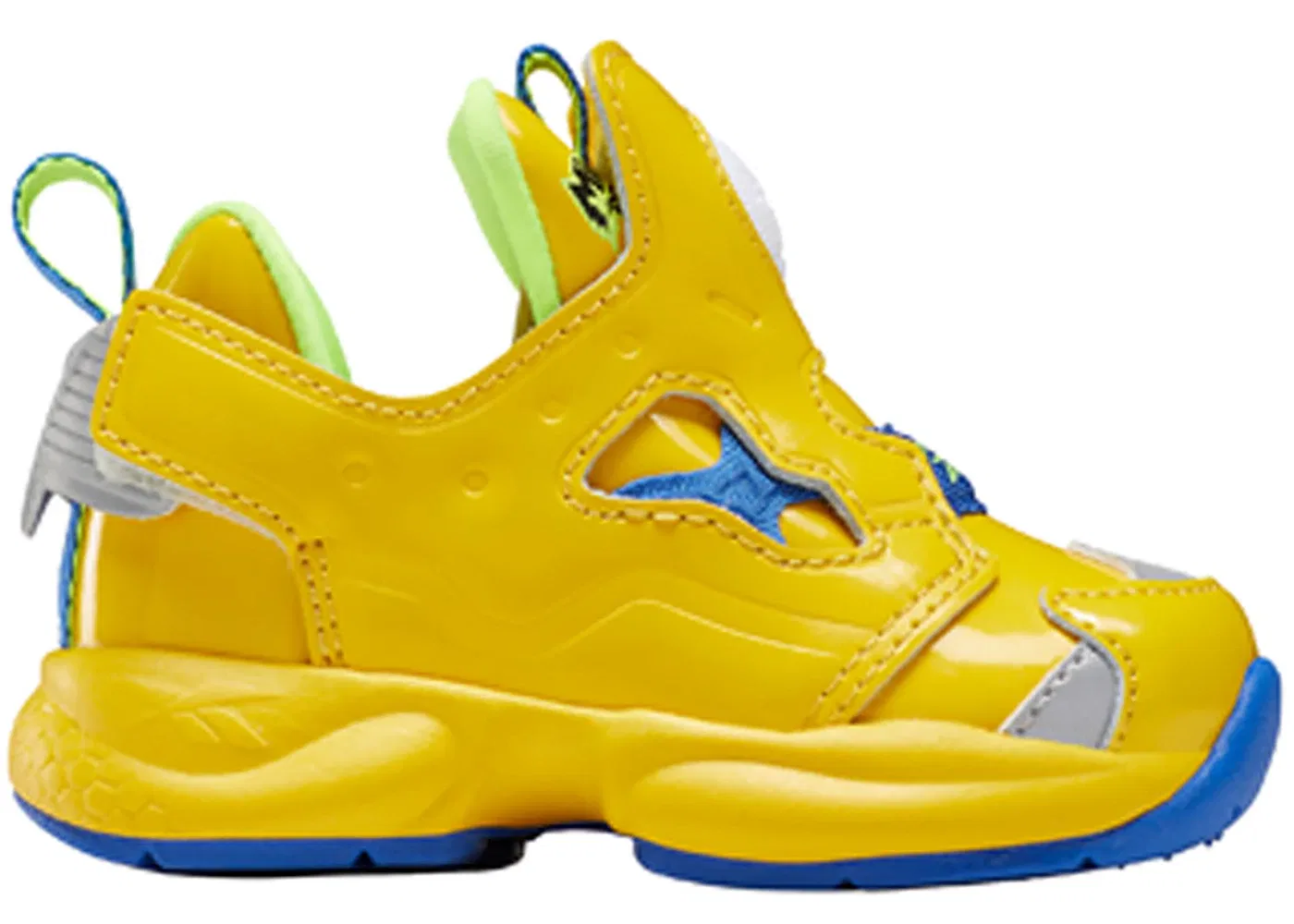 Детские кроссовки Lifestyle с принтом Minions Reebok Versa Pump Fury, Blaze Yellow/Solar Yellow-Vital Blue