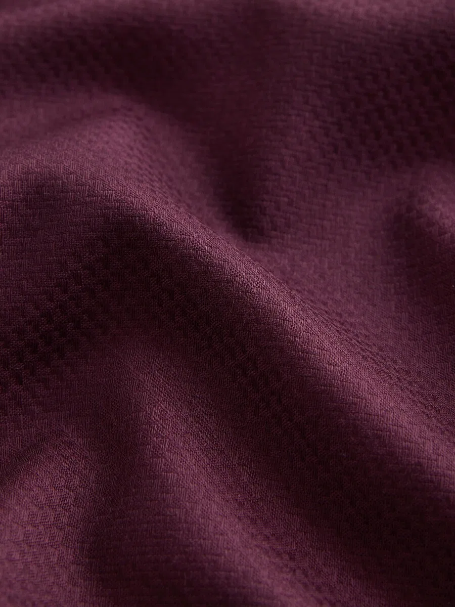 Деловая рубашка Next приталенного кроя, бордового цвета — фото 4