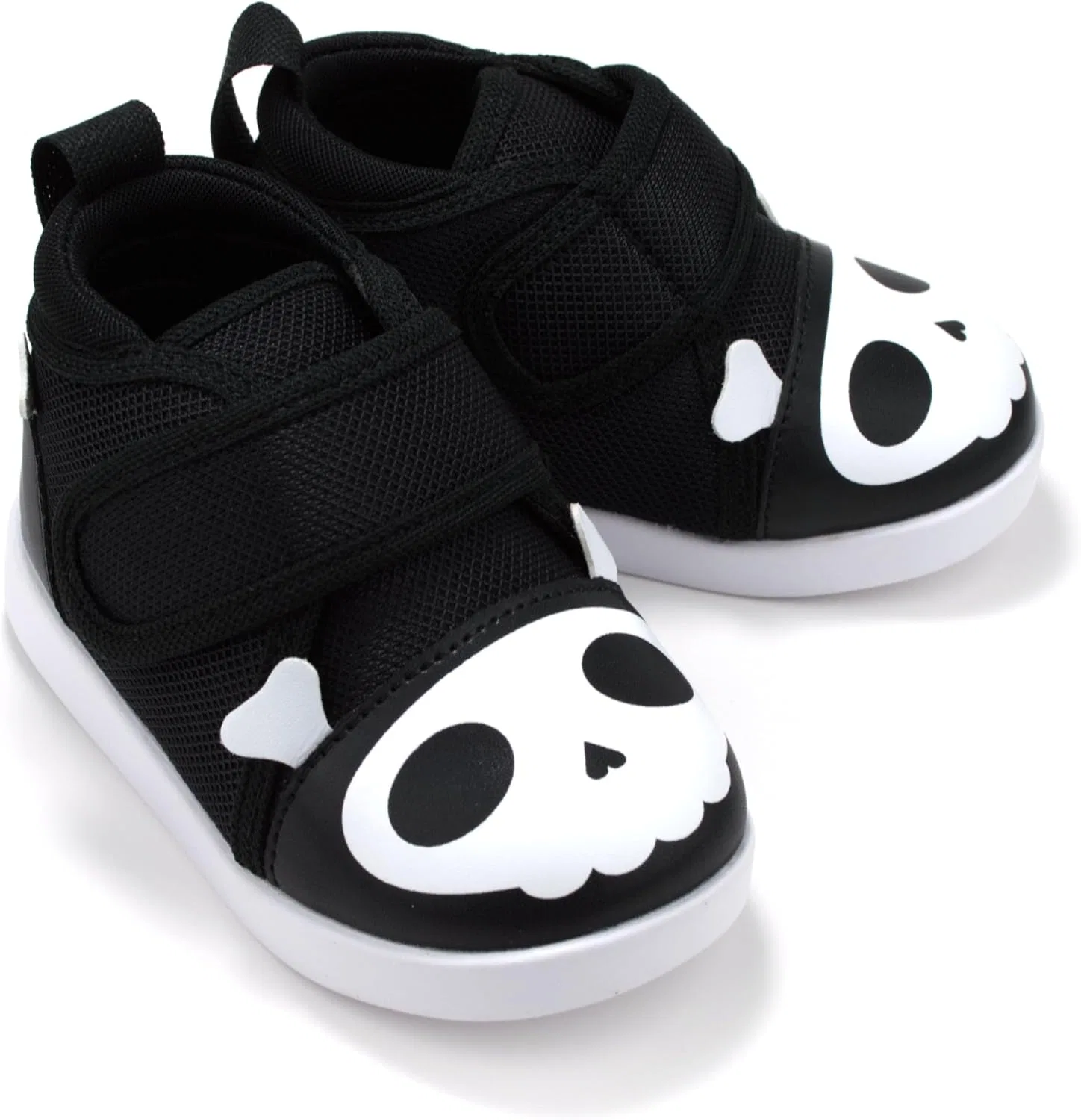 Детские кроссовки для девочек со звуковым механизмом squeaker V2 ikiki, Black Skull