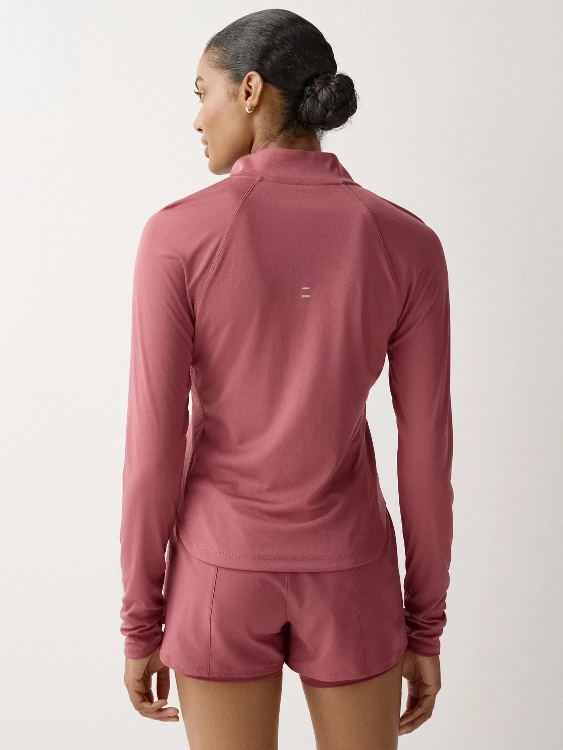 Беговая футболка с молнией 1/2 Nike Pink Smoke Tempo Dri-FIT — фото 3