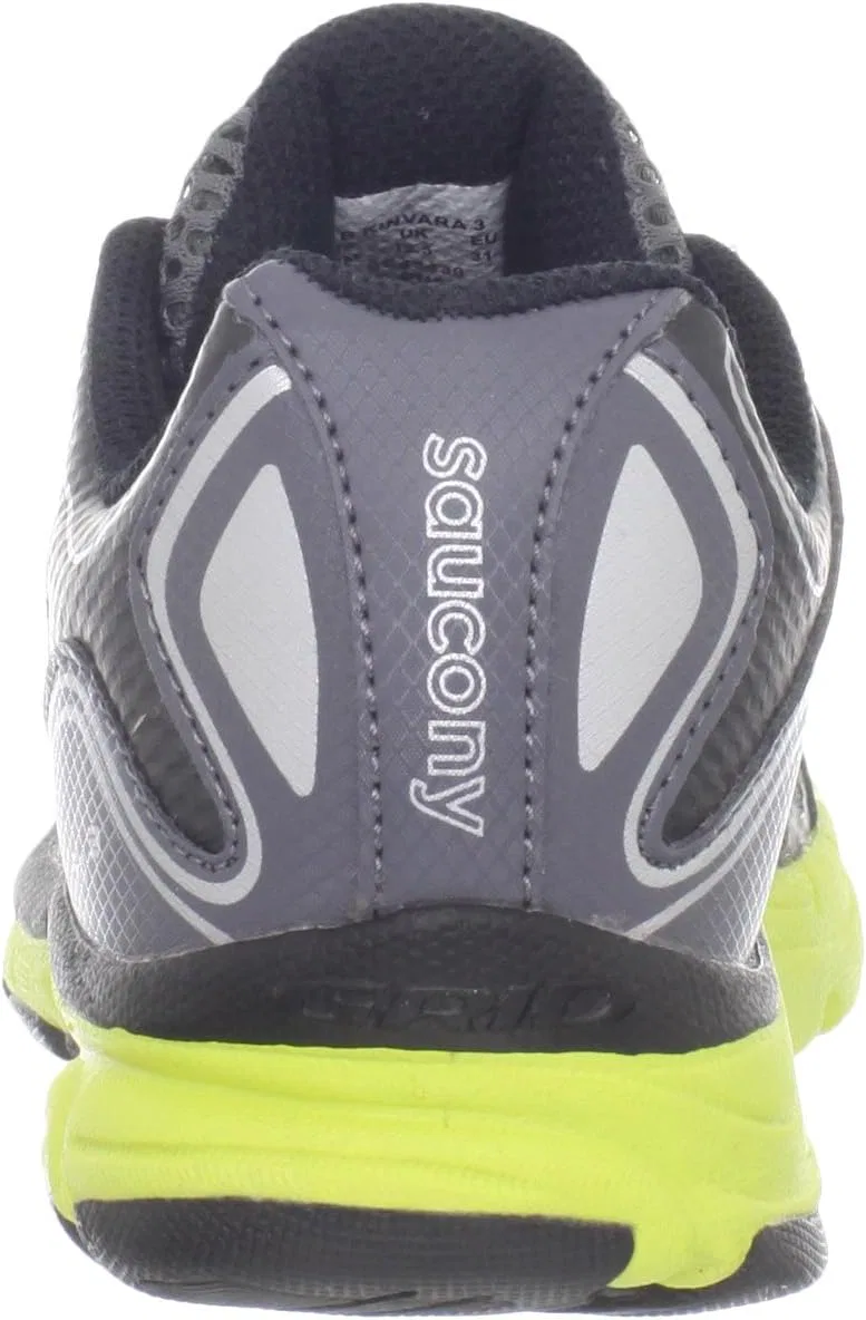 Детские кроссовки для мальчиков Kinvara 3 Saucony, Black/Silver/Citron — фото 3