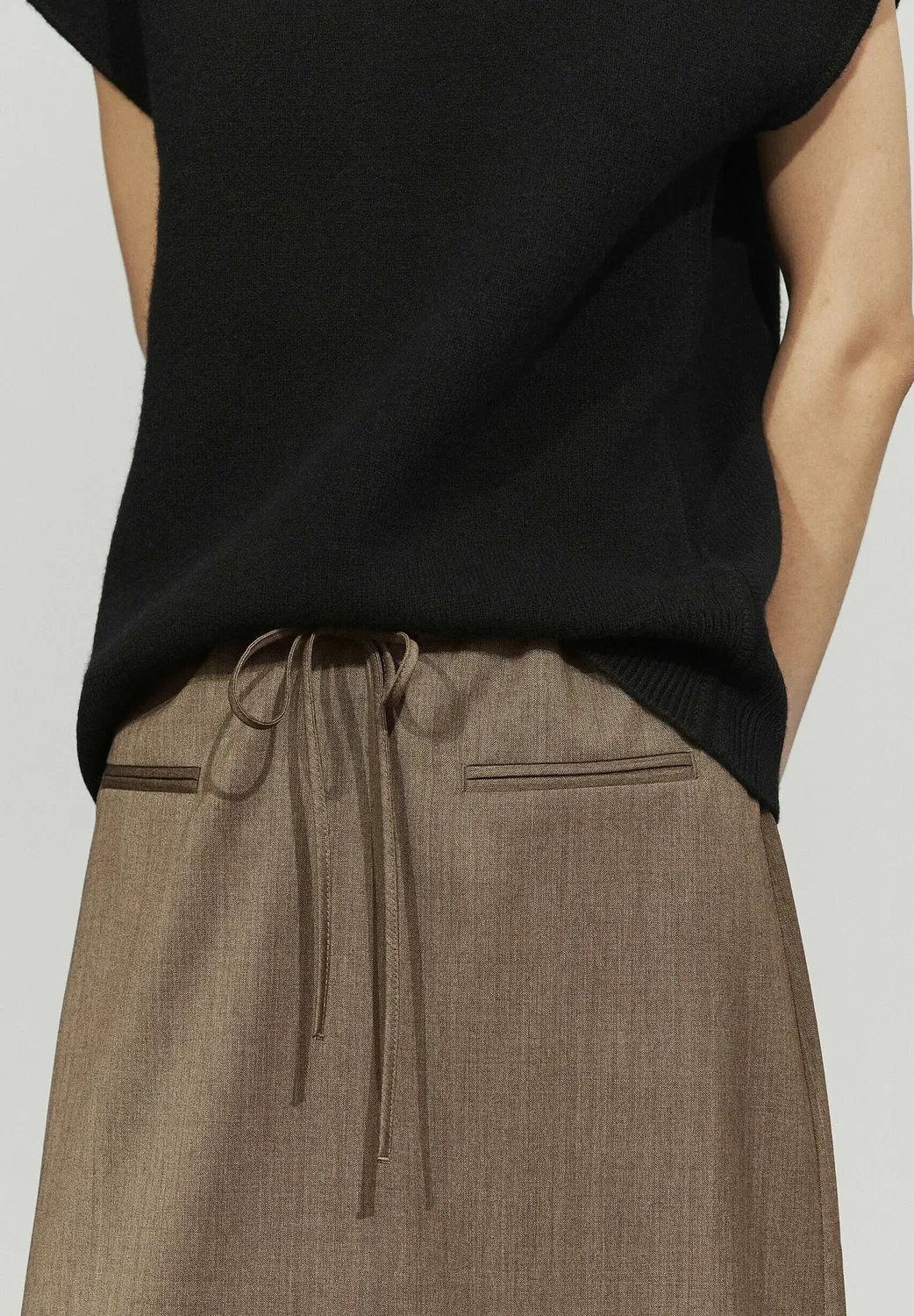 Длинная юбка Massimo Dutti, Mottled Brown — фото 3