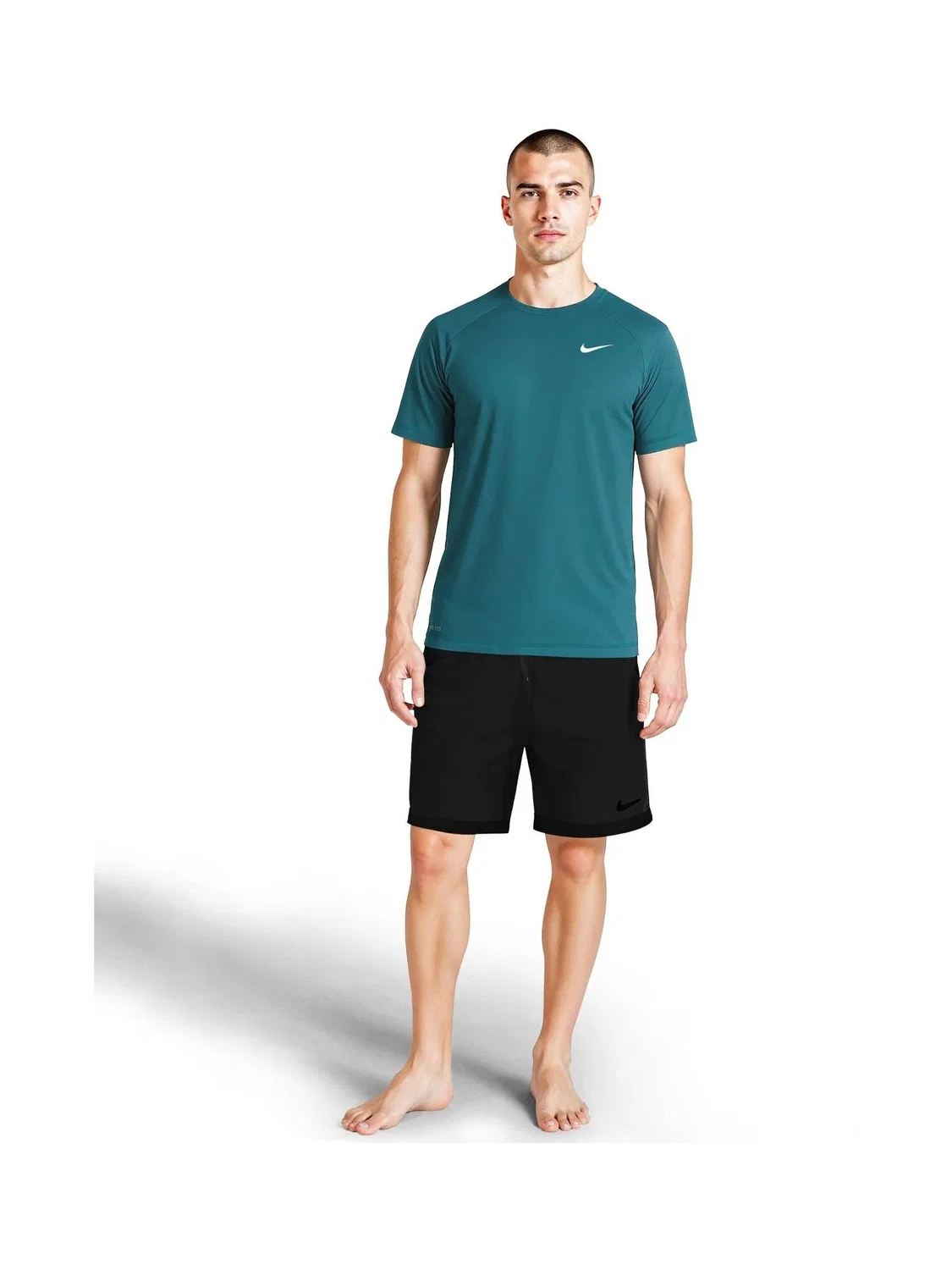 Рашгард Nike Hydroguard Sun Safe, зеленый — фото 3