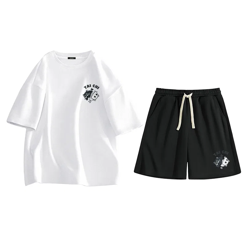 Спортивный костюм детский Glacier Blue (B Tai Chi Cat Chest Logo) + Black (B Tai Chi Cat Pants Front Left Logo), MINISO, Glacier Blue — фото 3