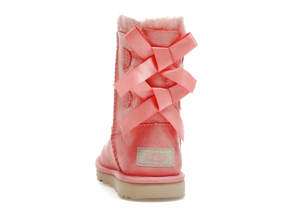 Детские сапоги с мехом UGG Bailey Button II, Pink Blossom — фото 4