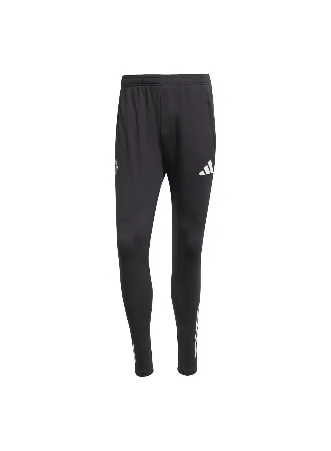 Штаны тренировочные с логотипом Manchester United Adidas, черный