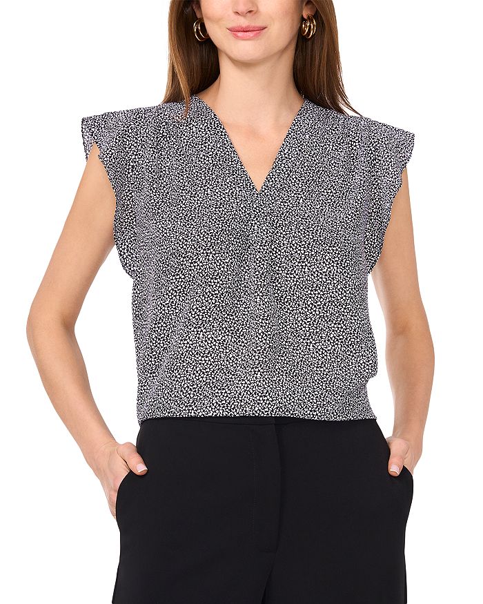 

Топ с каплевидными рукавами VINCE CAMUTO, черный