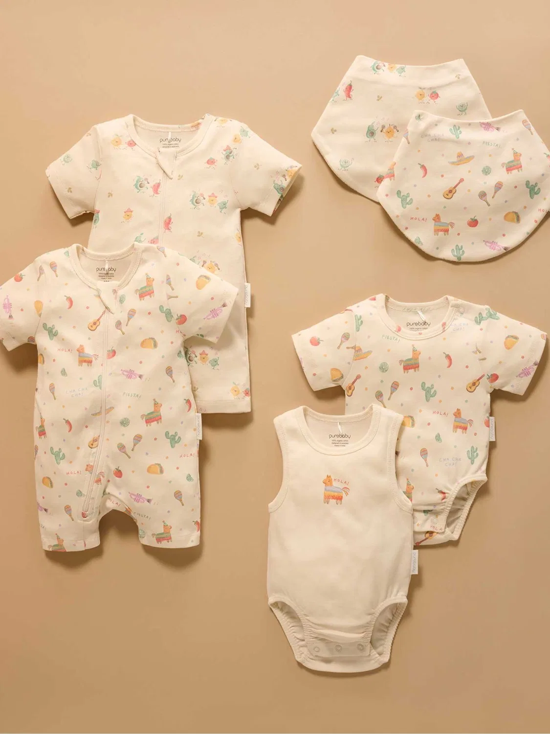 Боди Purebaby 2шт голубой — фото 2