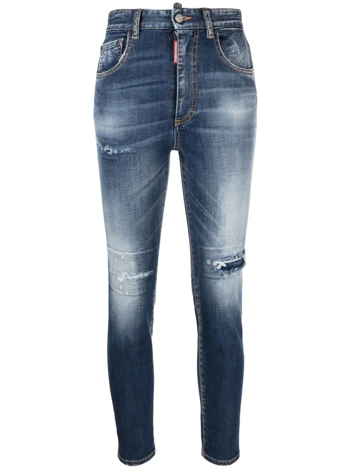 DSQUARED2 Короткие джинсы синего цвета