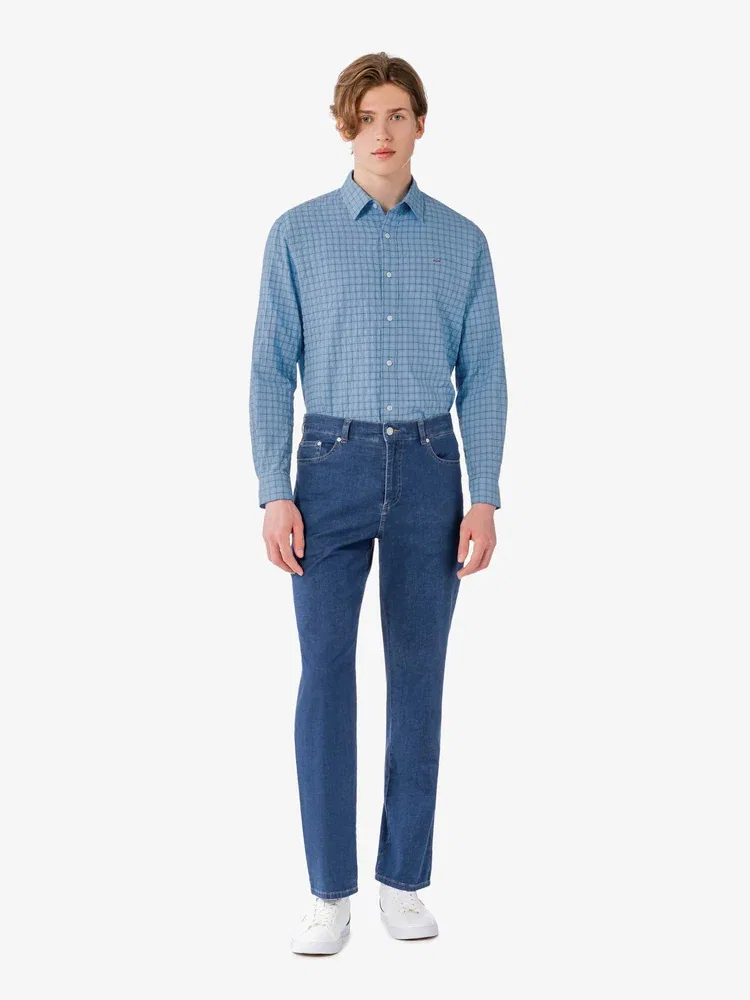 Джинсы мужские летние LACOSTE, Royal Blue