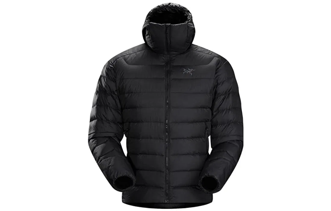 Мужская куртка утепленная с капюшоном Thorium Ar Hoodie Arcteryx, Limited Black/SMU-Black