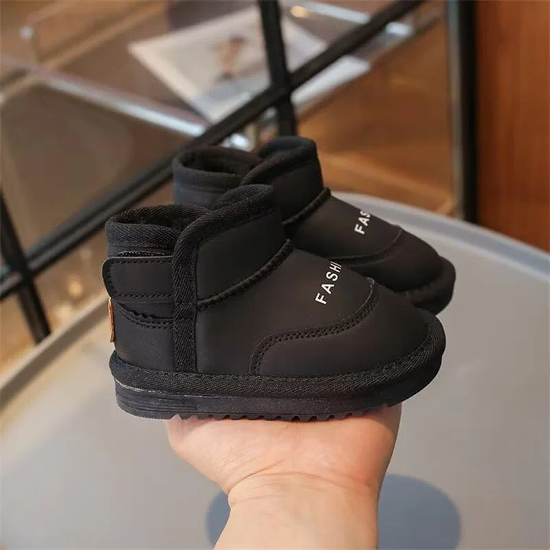 Детские зимние ботинки для снега с утеплением Zonkacen, Black — фото 2