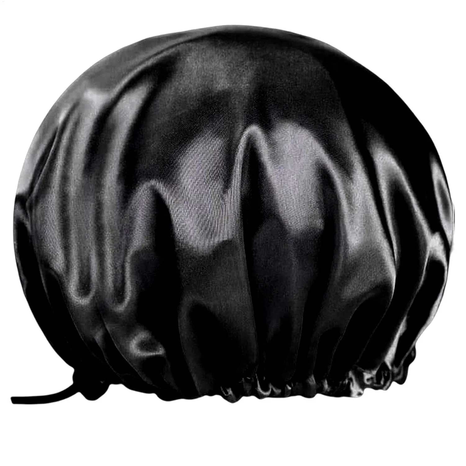 Двойная шапочка для душа, регулируемая, Satin, 32 см, Black Generic — фото 2