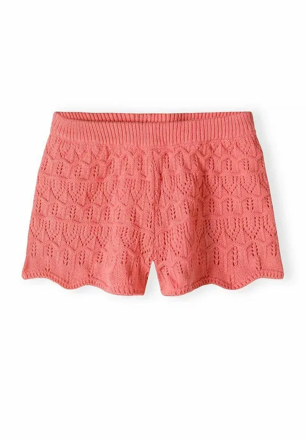 Комплект из шорт и топа с бретельками Crocheted Minoti Coral, коралловый — фото 3