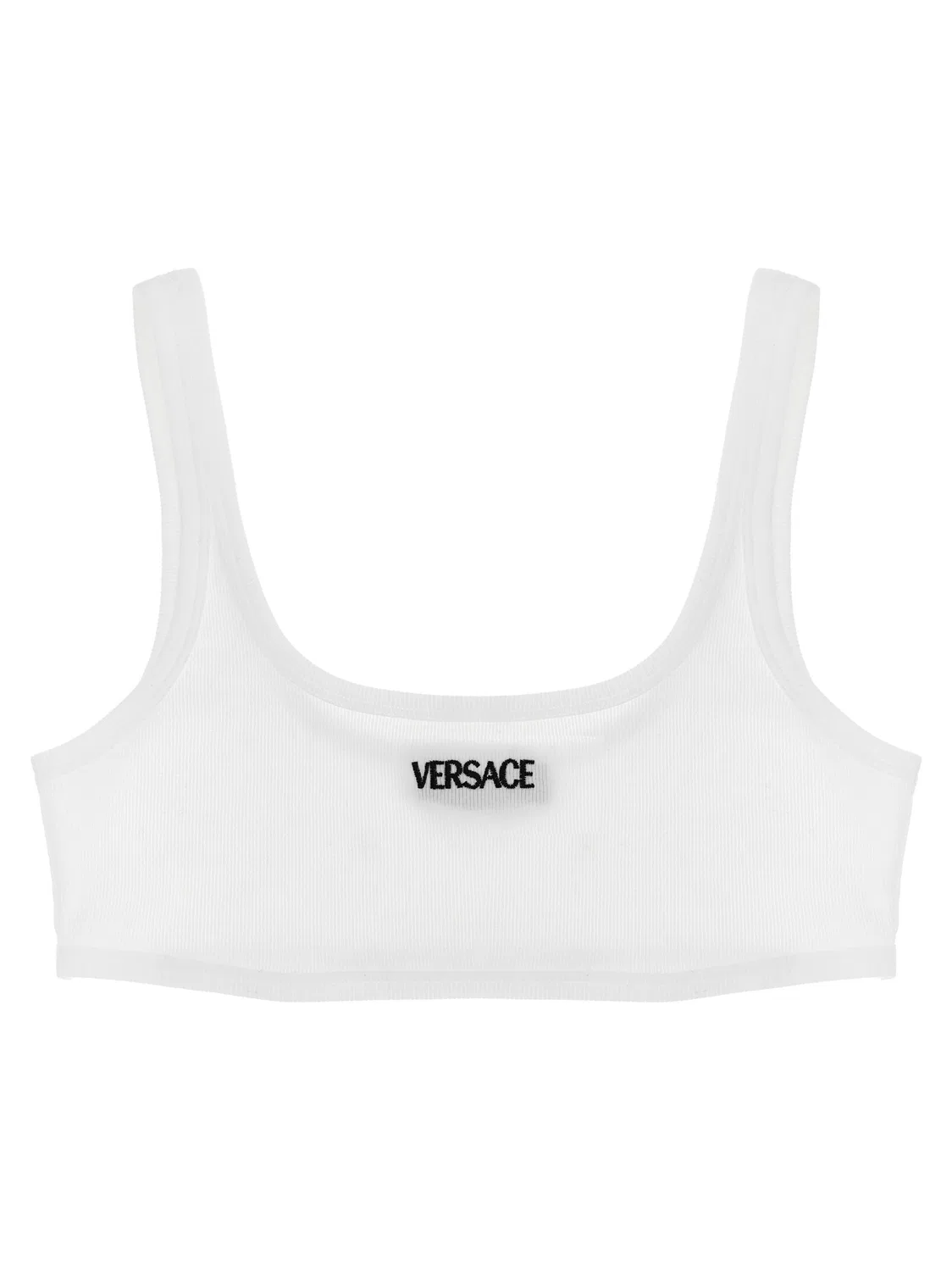 Женское бра с вышивкой логотипа Versace, White