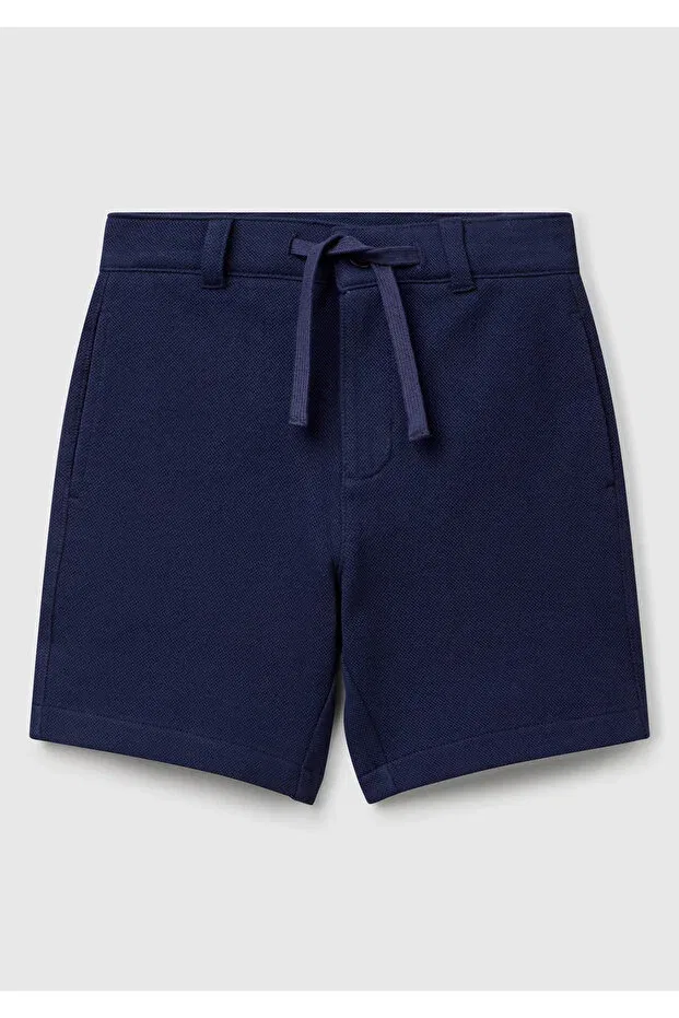 Детские шорты-бермуды для мальчиков хлопковые United Colors Of Benetton, Navy Blue