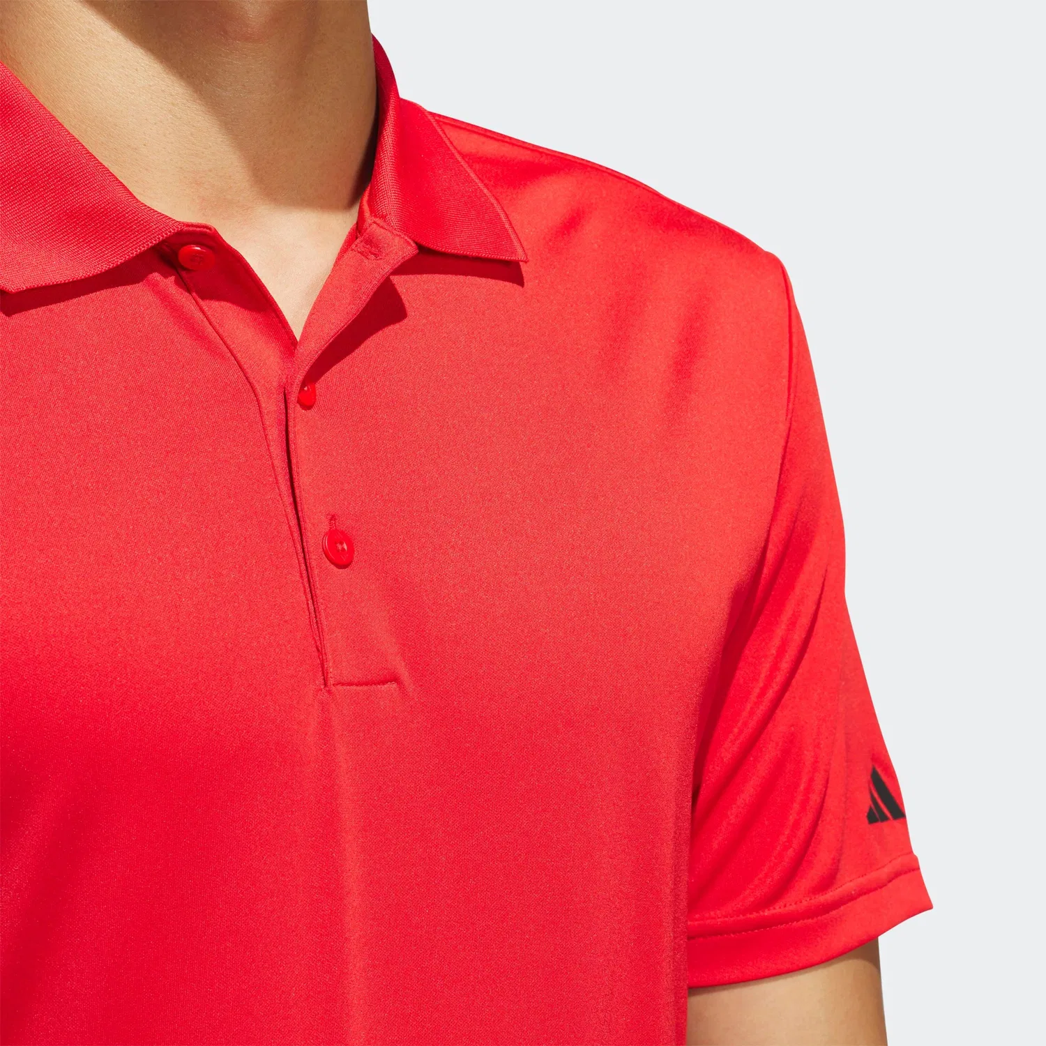 Мужское поло для гольфа с приталенным кроем Adidas Performance, Collegiate Red — фото 4