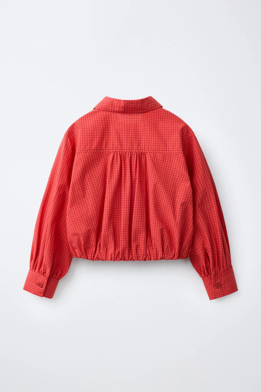 Рубашка в клетку ZARA, Red — фото 2