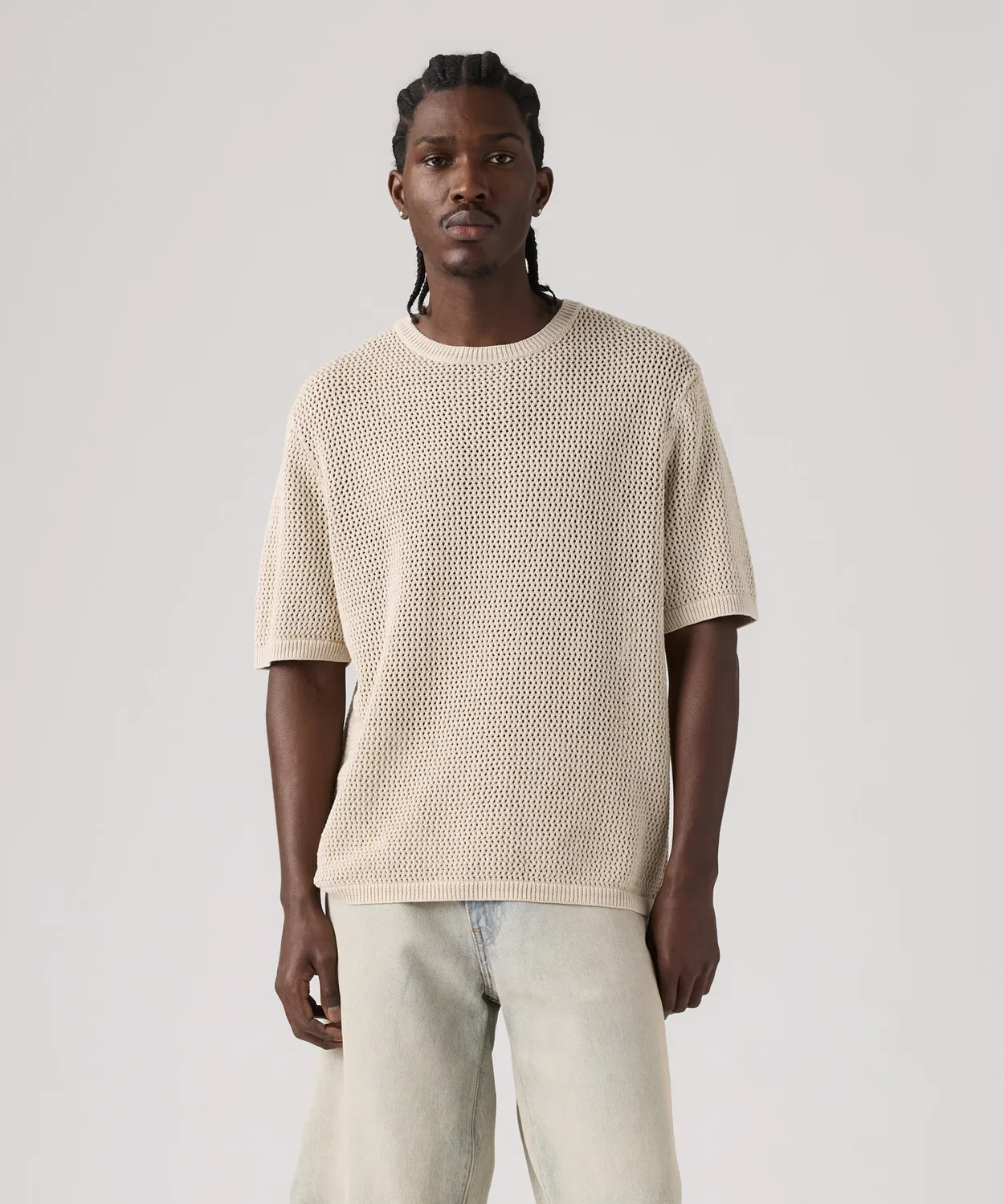 Мужской свитшот с принтом Stinson Sweater Tee Levi's, Белый — фото 2