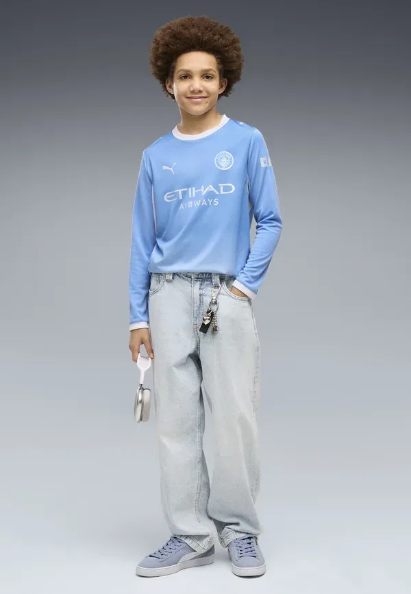 Футболка с длинным рукавом, влагоотводящая, Unisex, Puma, Team Light Blue-icy Blue, светло-голубой