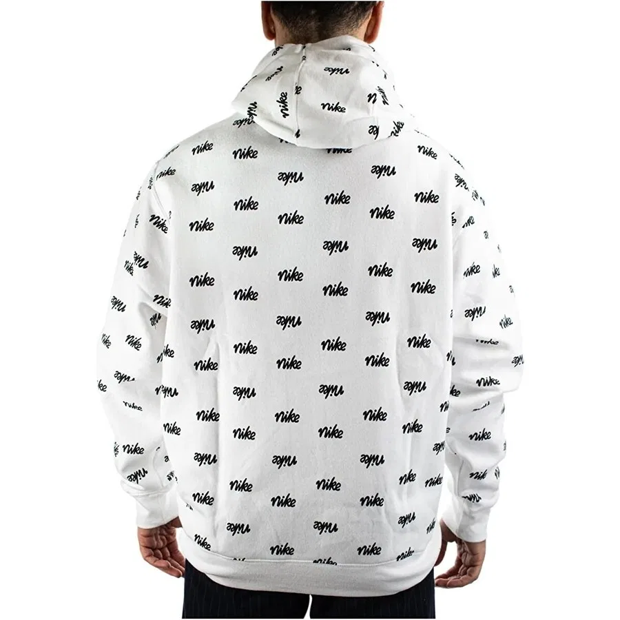 Мужской худи Sportswear Club Pullover Bb Hoodie Nike, Белый — фото 3