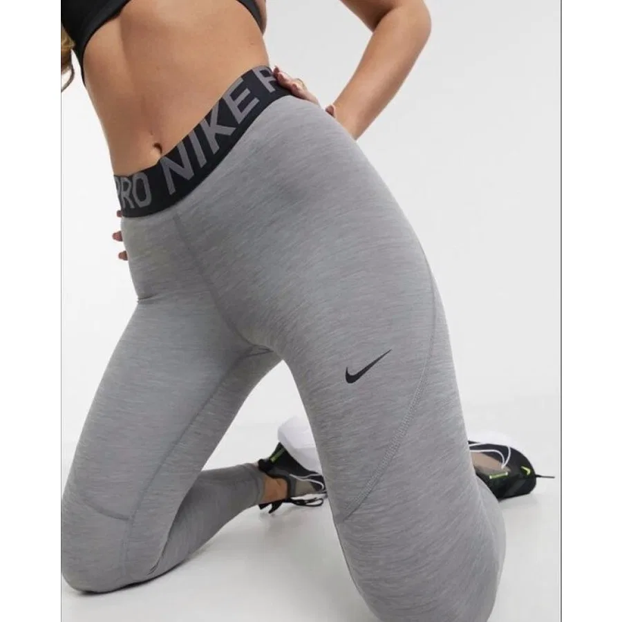 Спортивные леггинсы с панелями из сетки Pro 365 Dri-Fit Training Nike, Серый