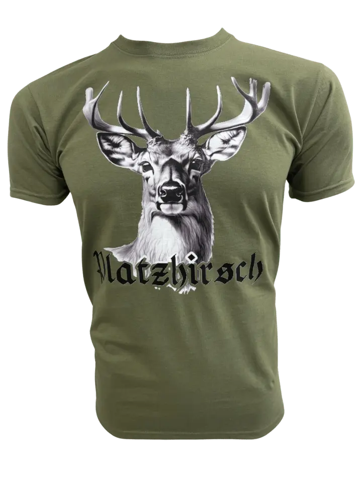 

Футболка PAULGOS Platzhirsch Hirschkopf, оливковый