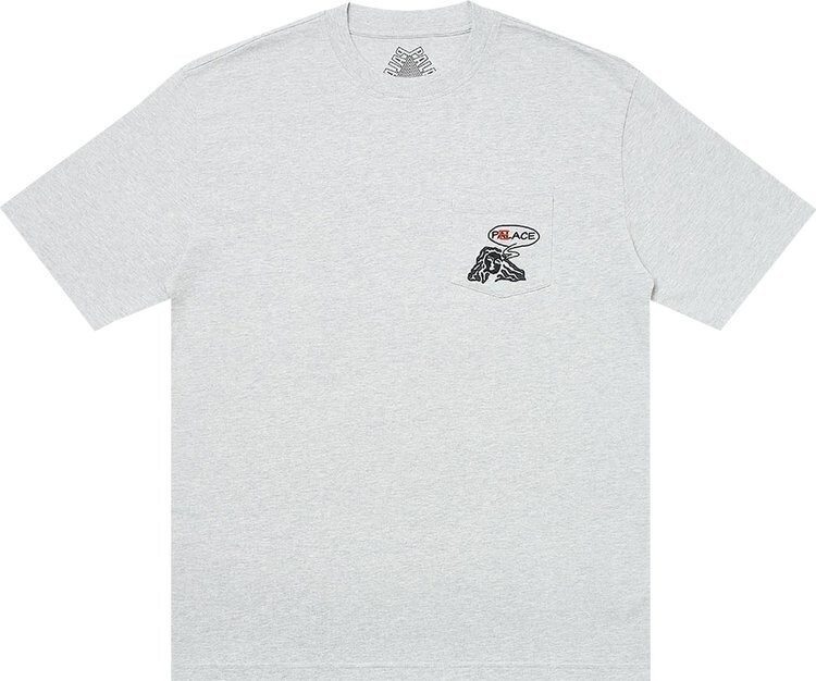 

Футболка Palace Peace Pocket T-Shirt 'Grey Marl', серый